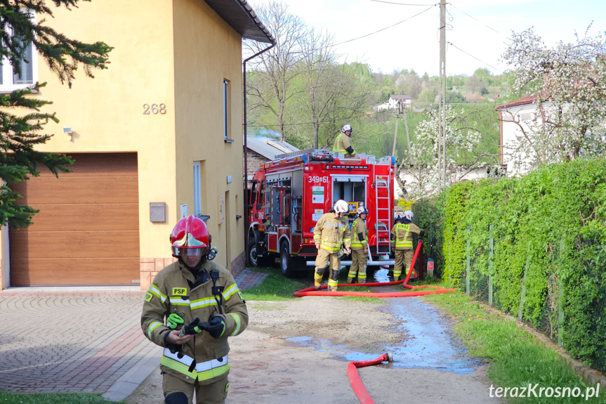 Pożar w budynku w Krościenku Wyżnym