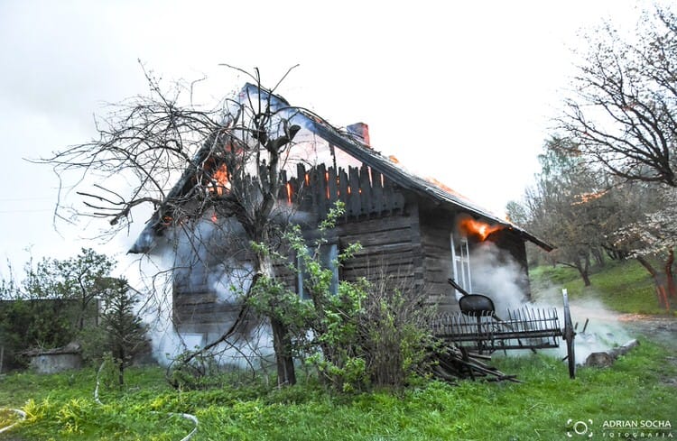 Pożar w Cergowej