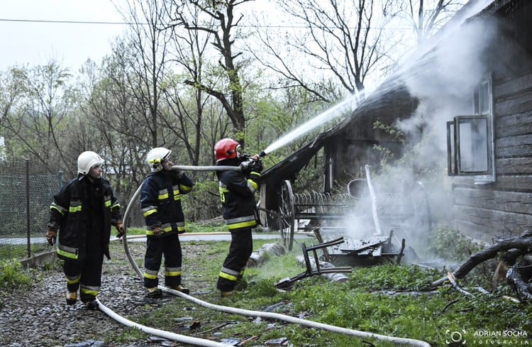 Pożar w Cergowej