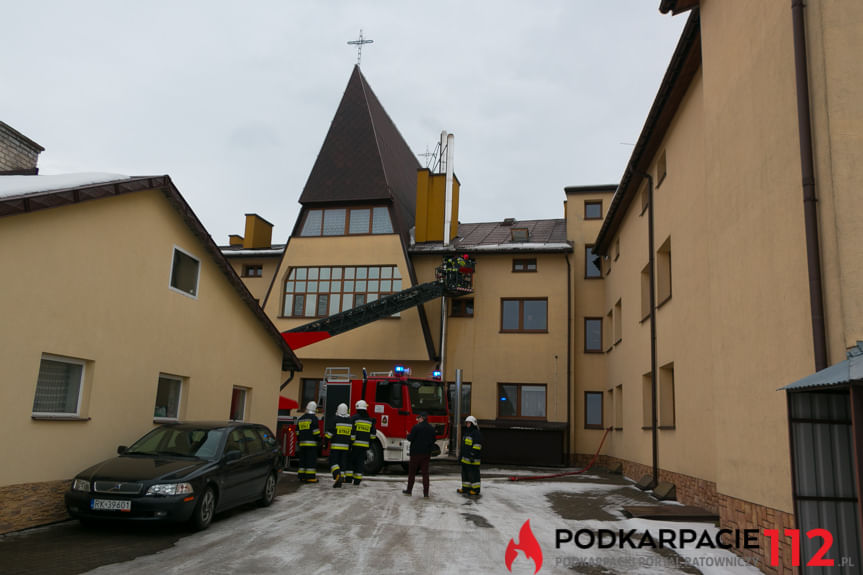 Pożar w Domu Księży Seniorów w Korczynie