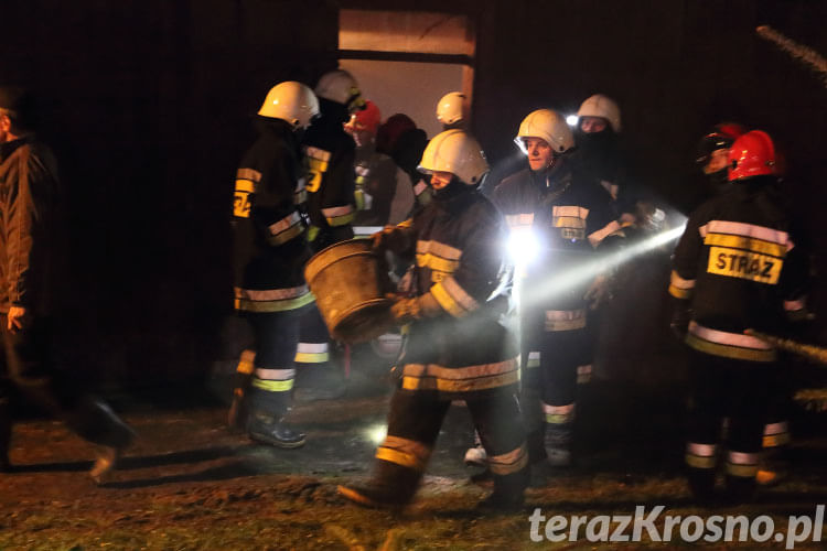 Pożar w domu w Chorkówce