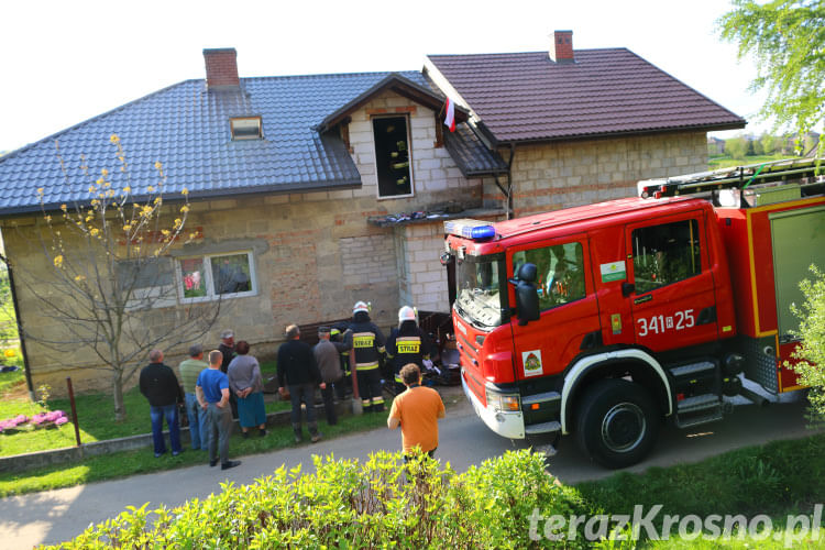 Pożar w domu w Kopytowej