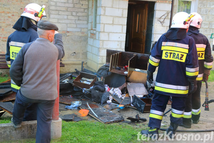 Pożar w domu w Kopytowej