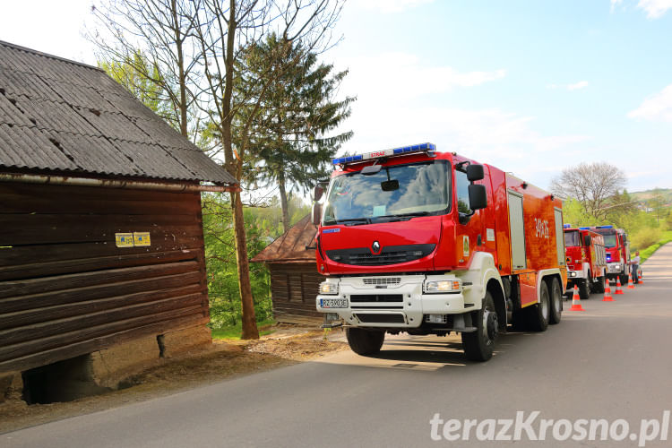 Pożar w domu w Kopytowej