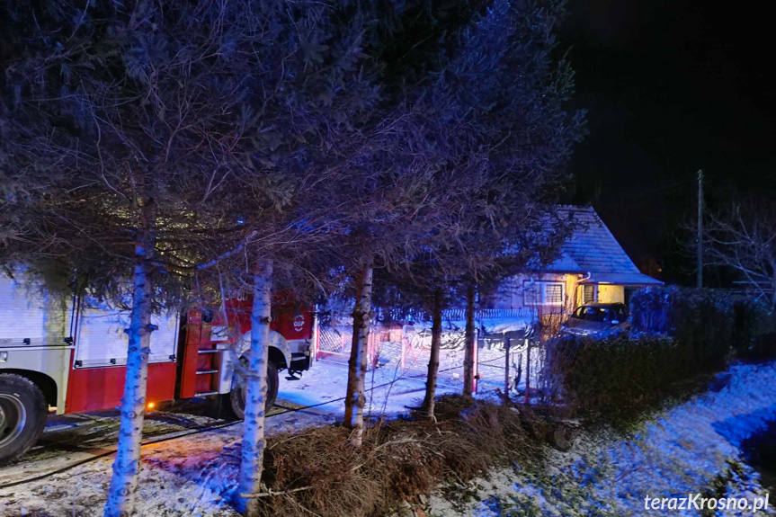 Pożar w domu we Wróbliku Królewskim