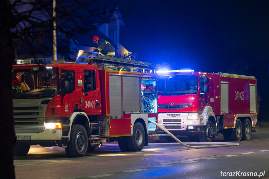 Pożar w kamienicy na Czajkowskiego