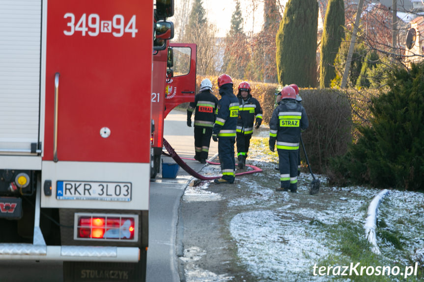 Pożar w kotłowni w Odrzykoniu