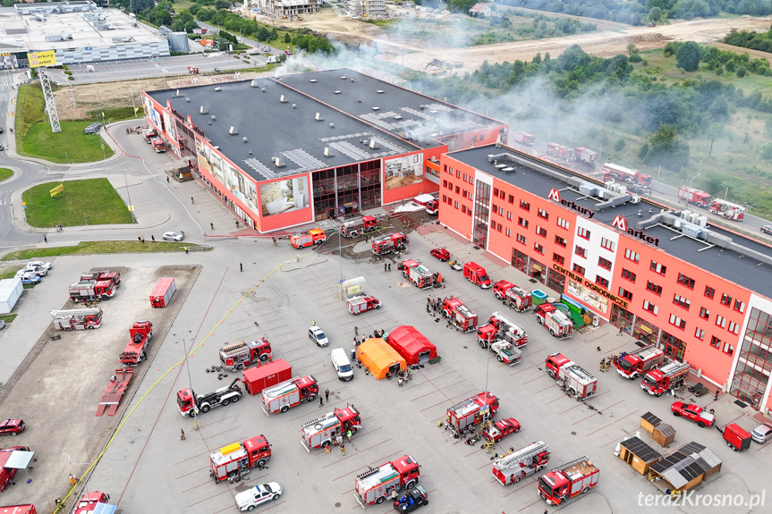 Pożar w Merkury Market - po opanowaniu pożaru