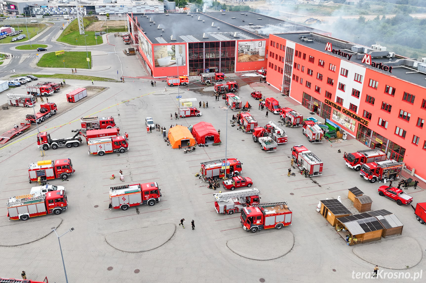 Pożar w Merkury Market - po opanowaniu pożaru