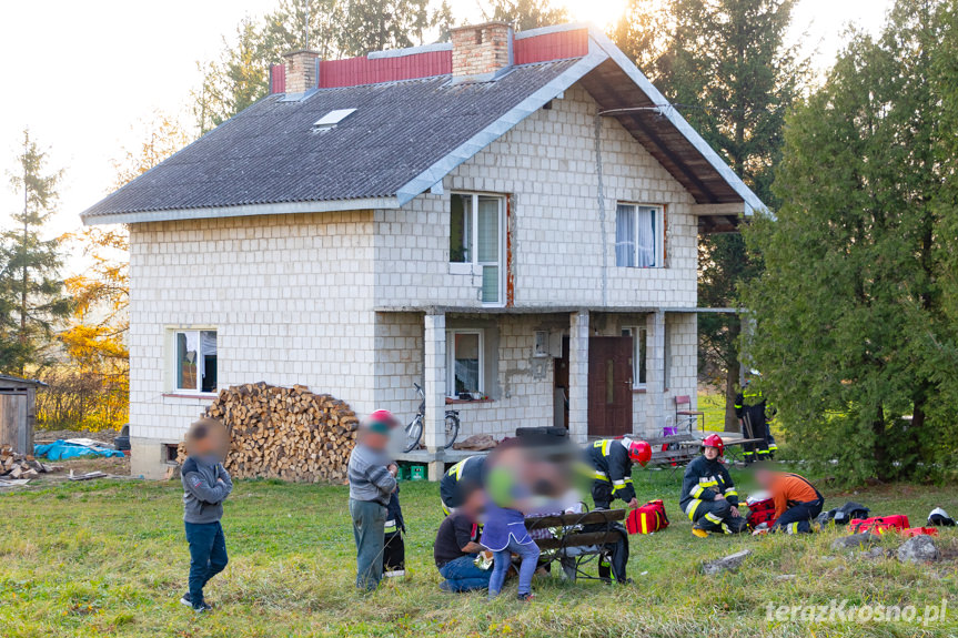 Pożar domu w Nienaszowie