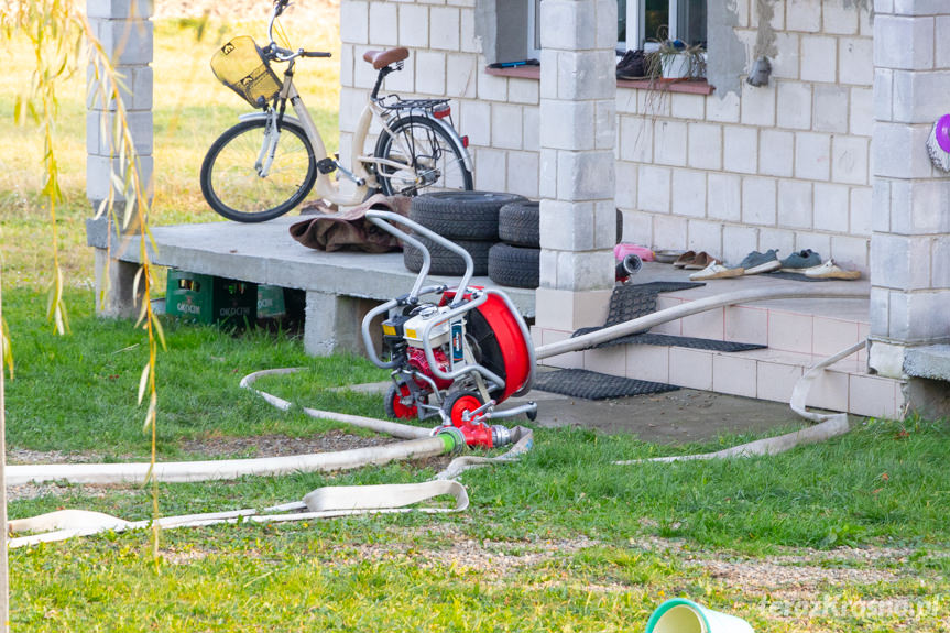 Pożar domu w Nienaszowie