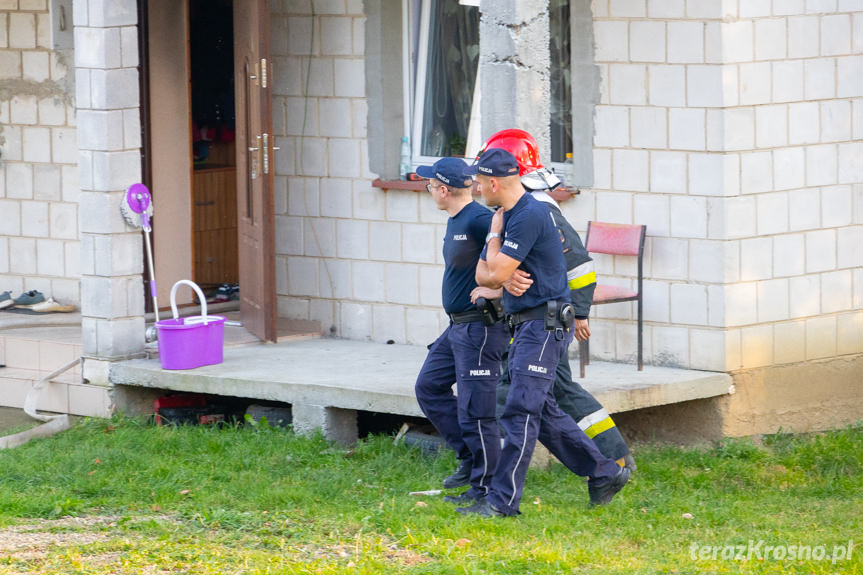 Pożar domu w Nienaszowie