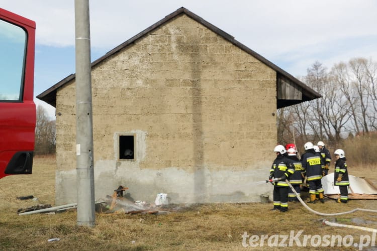 Pożar w Niżnej Łące