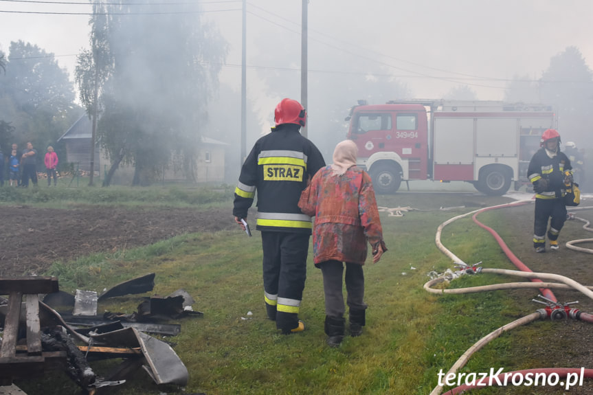 Pożar w Odrzykoniu