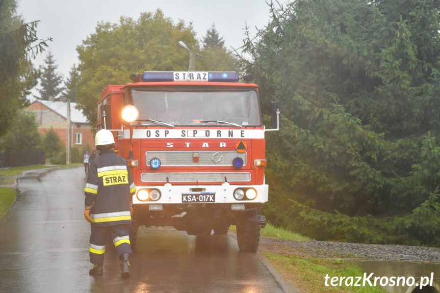 Pożar w Odrzykoniu