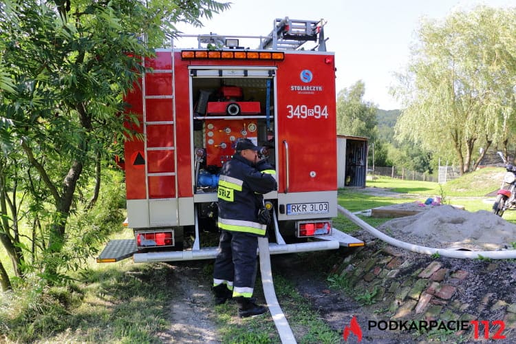 Pożar w Odrzykoniu