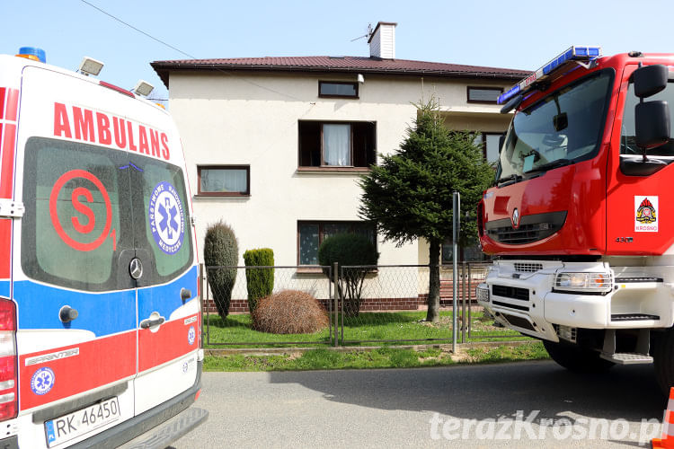 Pożar w Polance, na ul. Chrobrego