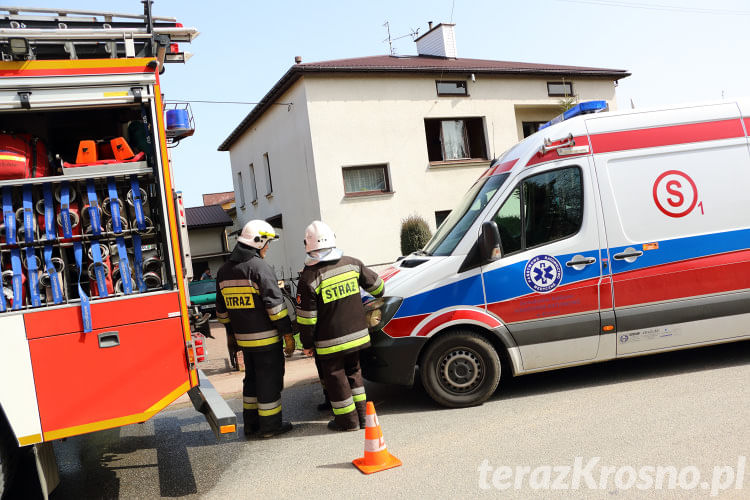 Pożar w Polance, na ul. Chrobrego