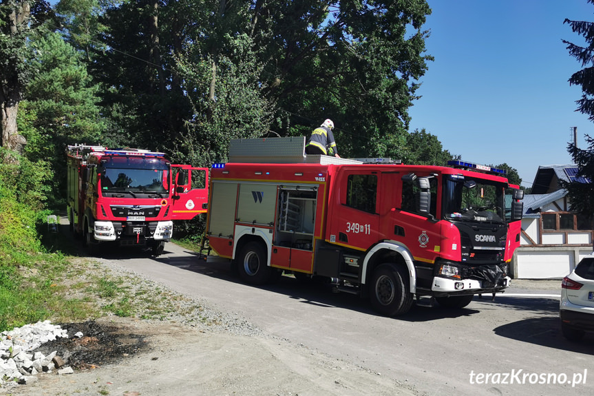 Pożar w zakładzie mięsnym w Dukli