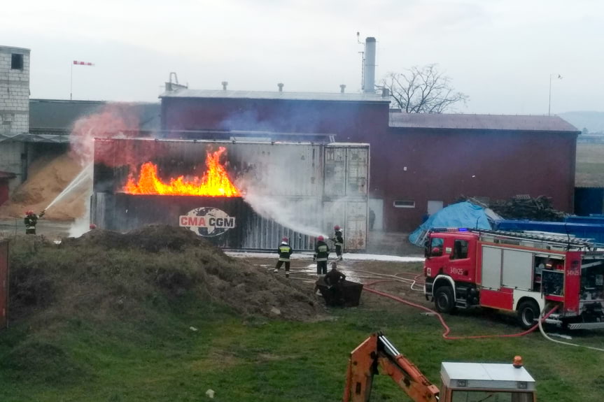 Pożar wiór tytanowych