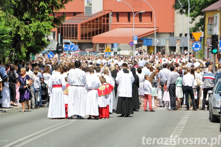 Procesja Bożego Ciała w Krośnie