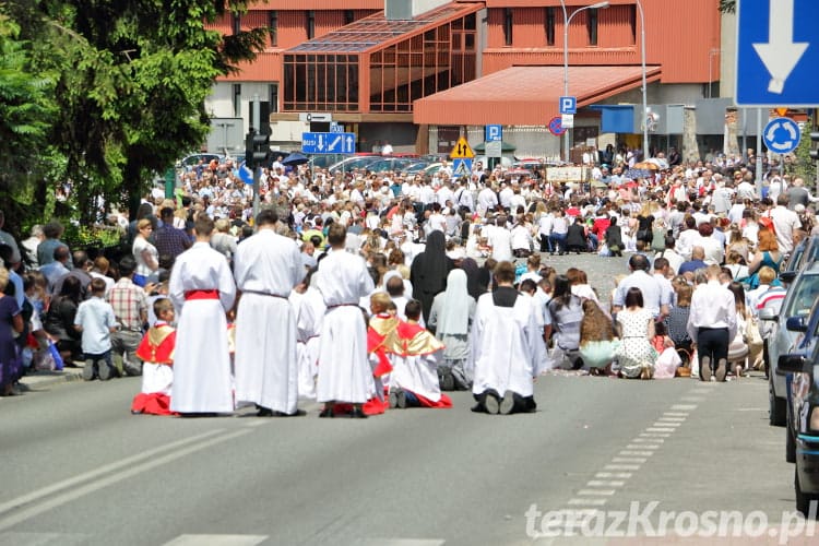 Procesja Bożego Ciała w Krośnie