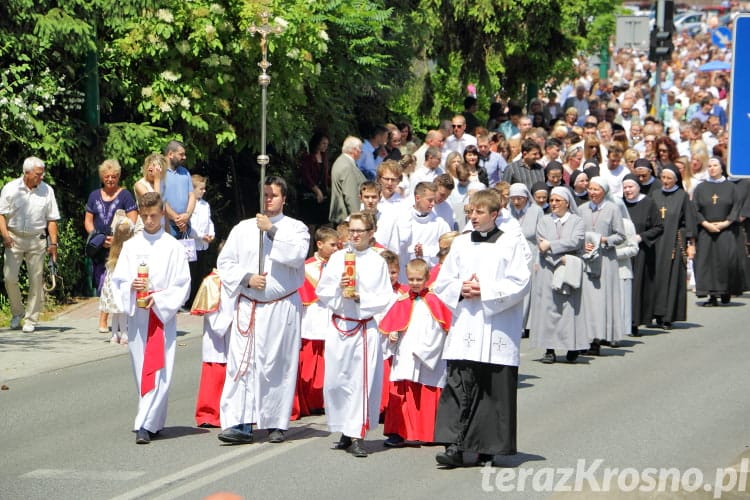 Procesja Bożego Ciała w Krośnie