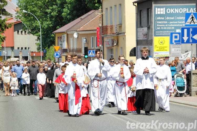 Procesja Bożego Ciała w Krośnie