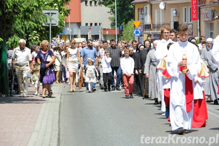 Procesja Bożego Ciała w Krośnie