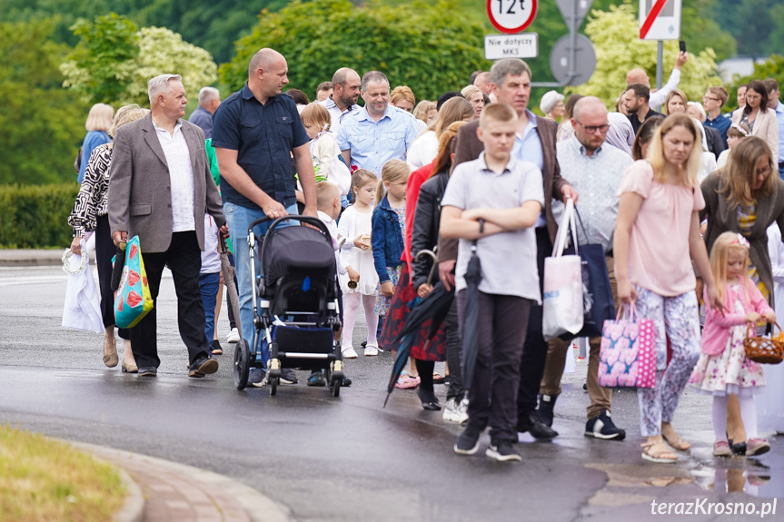 Procesja Bożego Ciała w parafii Krośnie