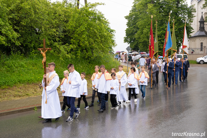 Procesja Bożego Ciała w parafii Zręcin