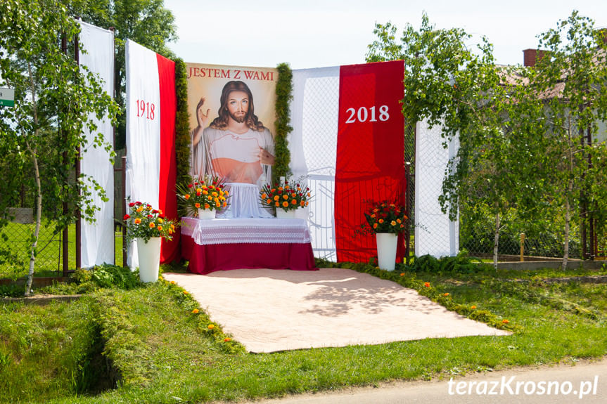 Procesja Bożego Ciała w parafii Zręcin