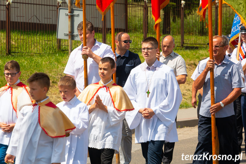 Procesja Bożego Ciała w parafii Zręcin