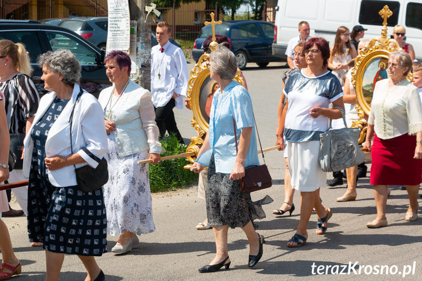 Procesja Bożego Ciała w parafii Zręcin