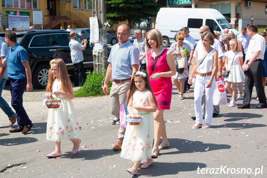 Procesja Bożego Ciała w parafii Zręcin