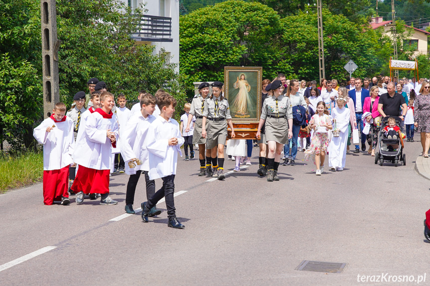 Procesja z najświętszym Sakramentem w Krośnie