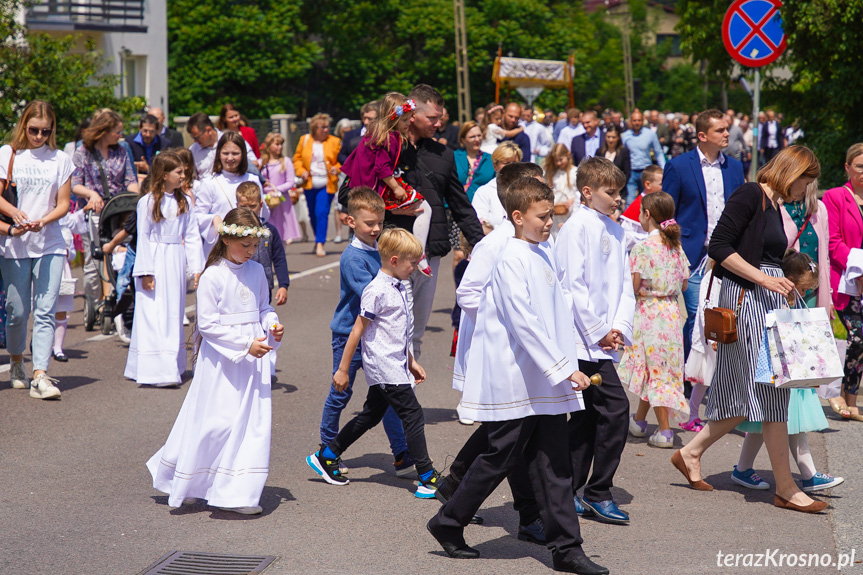 Procesja z najświętszym Sakramentem w Krośnie