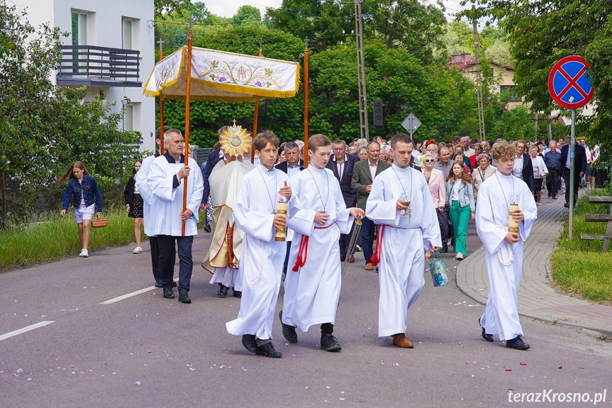 Procesja z najświętszym Sakramentem w Krośnie