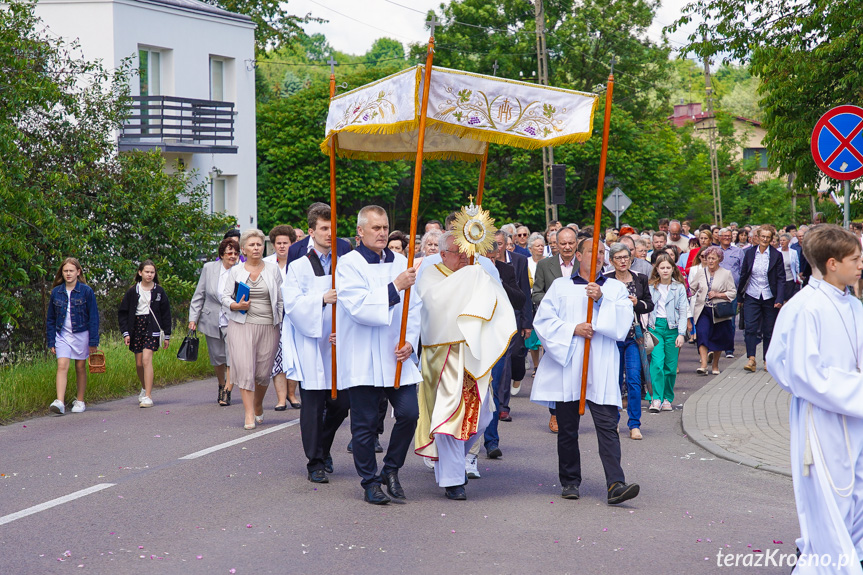 Procesja z najświętszym Sakramentem w Krośnie