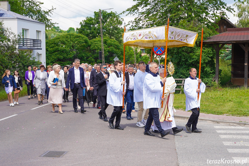 Procesja z najświętszym Sakramentem w Krośnie