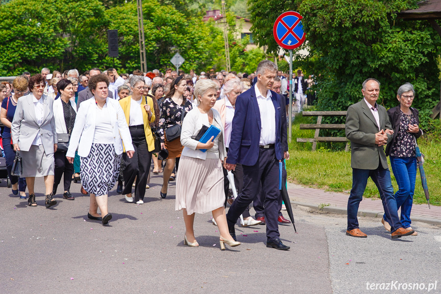 Procesja z najświętszym Sakramentem w Krośnie