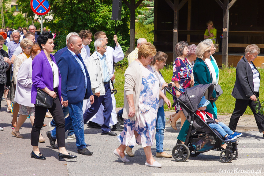 Procesja z najświętszym Sakramentem w Krośnie