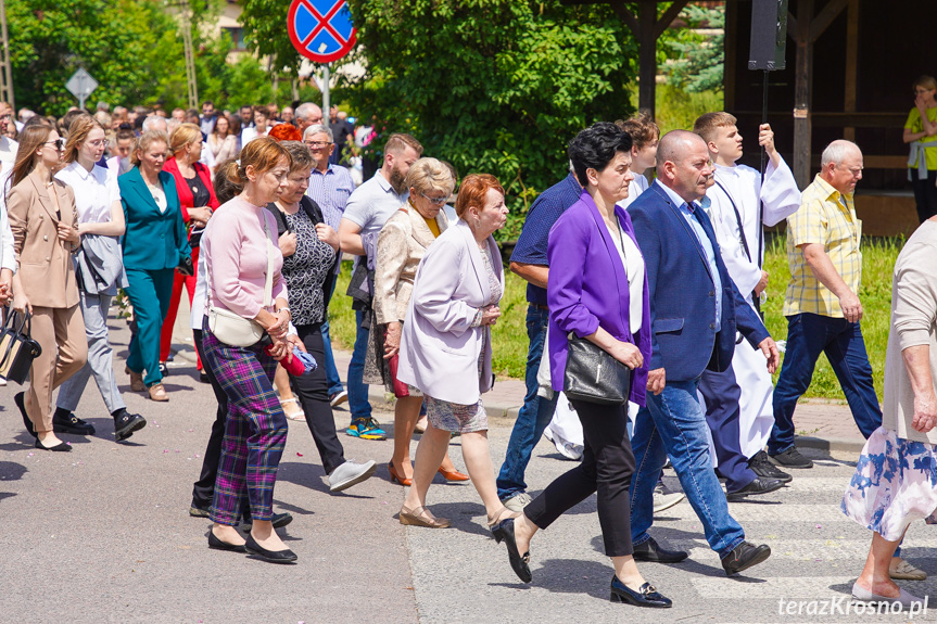 Procesja z najświętszym Sakramentem w Krośnie