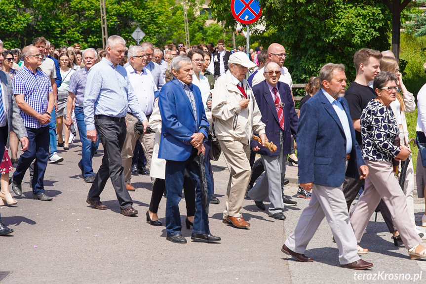 Procesja z najświętszym Sakramentem w Krośnie