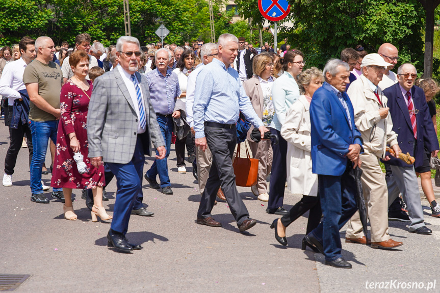 Procesja z najświętszym Sakramentem w Krośnie