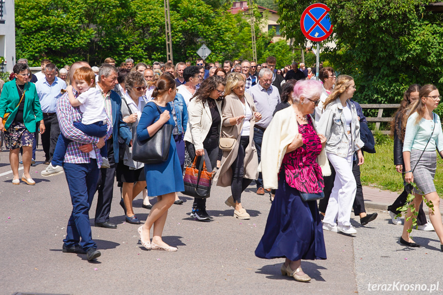 Procesja z najświętszym Sakramentem w Krośnie