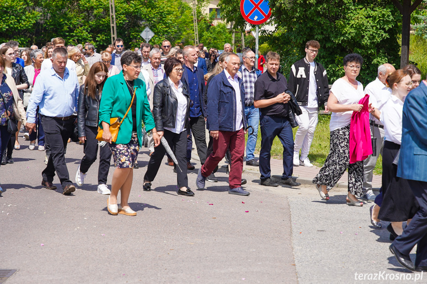 Procesja z najświętszym Sakramentem w Krośnie