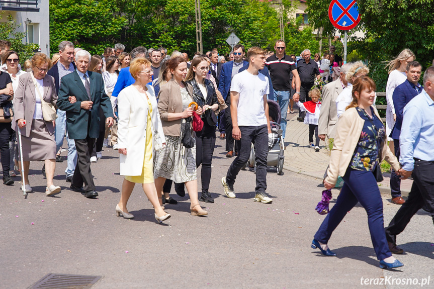 Procesja z najświętszym Sakramentem w Krośnie