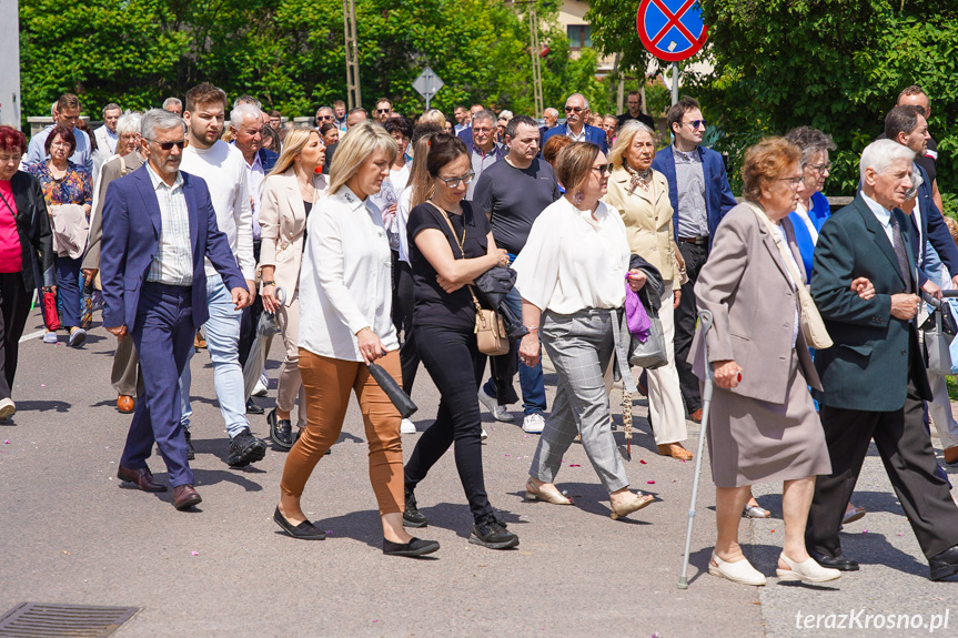 Procesja z najświętszym Sakramentem w Krośnie