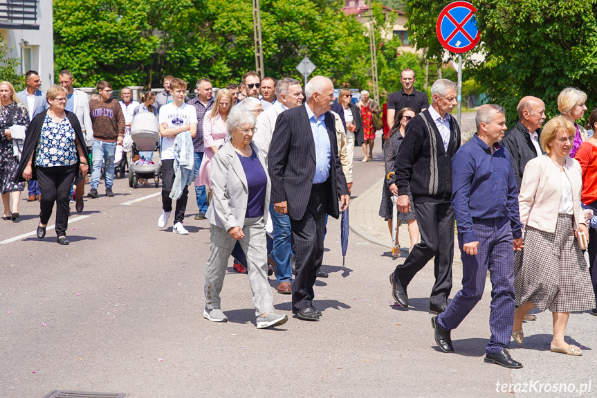 Procesja z najświętszym Sakramentem w Krośnie